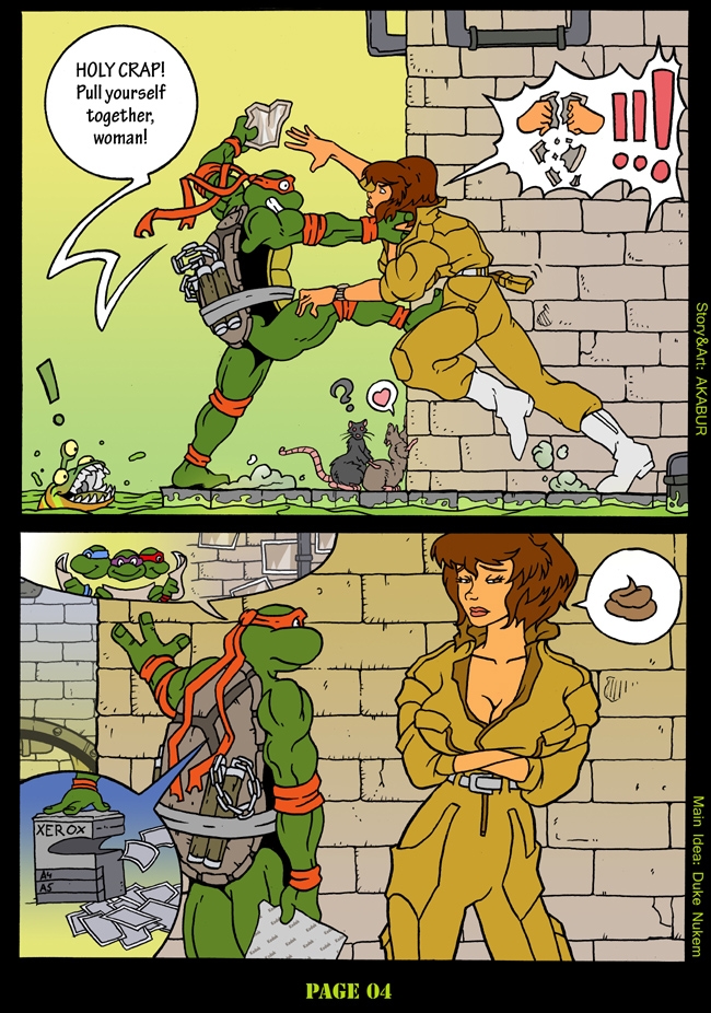 Comic Porno [Akabur] The Slut From Channel Six: Parte 1 (Teenage Mutant Ninja Turtles) (#5)