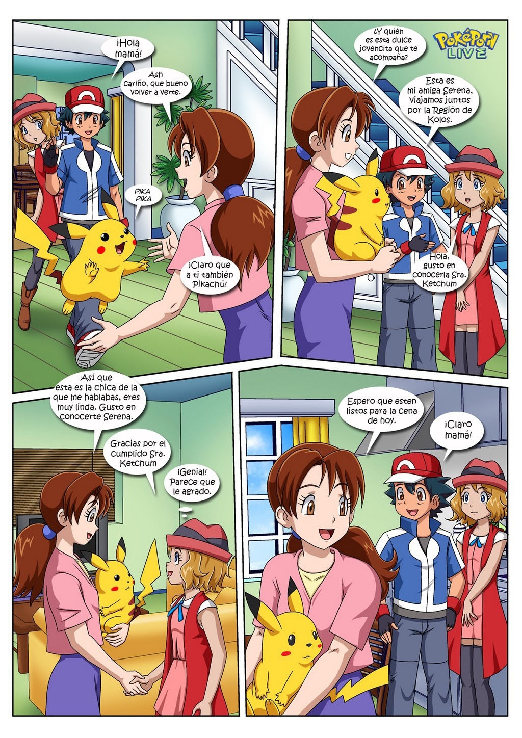 Comic Porno [Palcomix] Las POKEPERRAS De La Senora Ketchum (Pokemon) (#3)