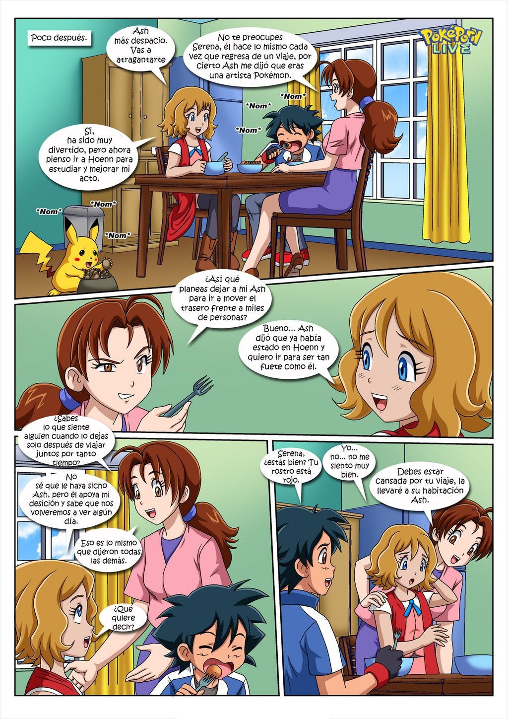 Comic Porno [Palcomix] Las POKEPERRAS De La Senora Ketchum (Pokemon) (#4)