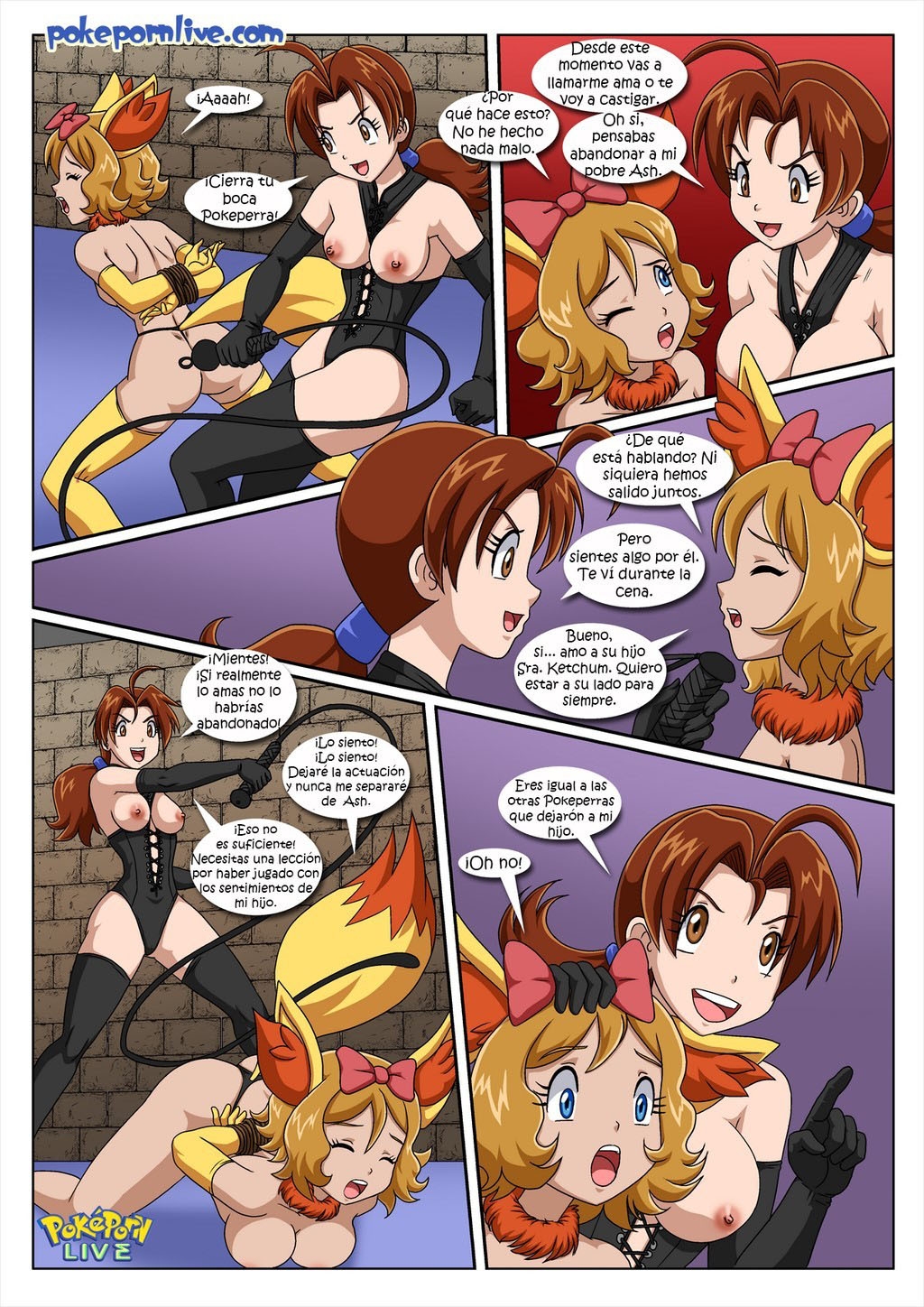 Comic Porno [Palcomix] Las POKEPERRAS De La Senora Ketchum (Pokemon) (#6)
