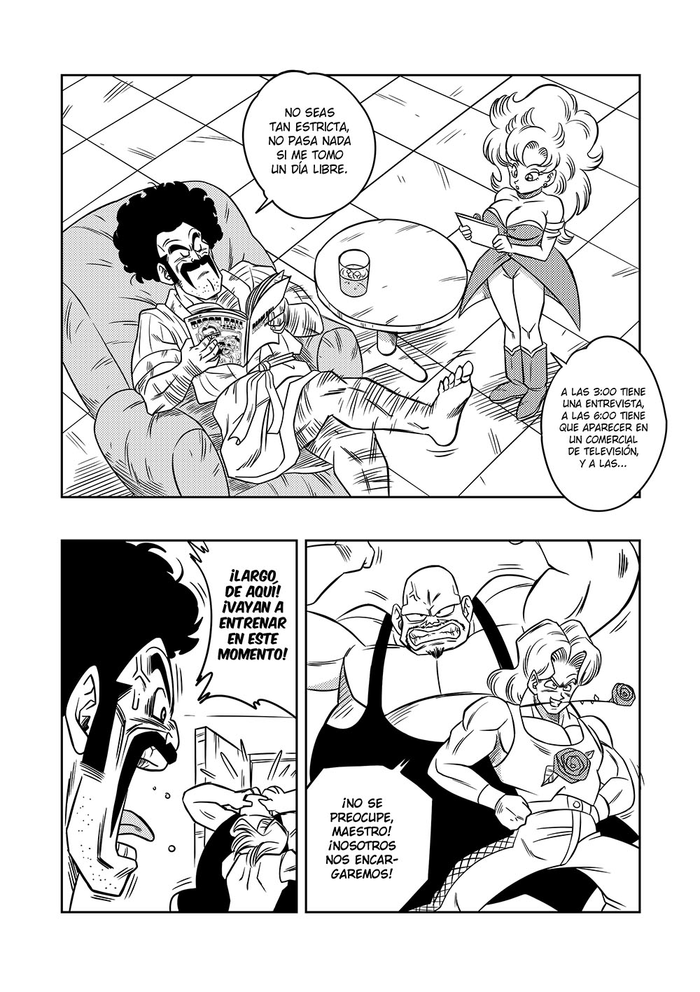 Comic Porno [Yamamoto] MISTER SATAN No Himitsu No Training (Dragon Ball Z) (#4)