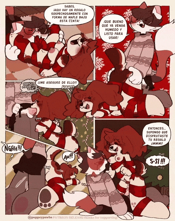 Comic Porno [Puppeypawbs (Speckledplumcot)] Wrapped (Furry Porn) (#5)