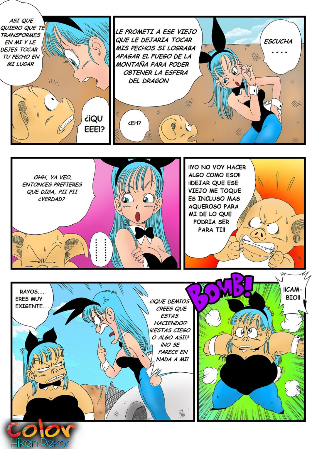 Comic Porno [Yamamoto] BUNNY GIRL Transformation (Dragon Ball) (#4)