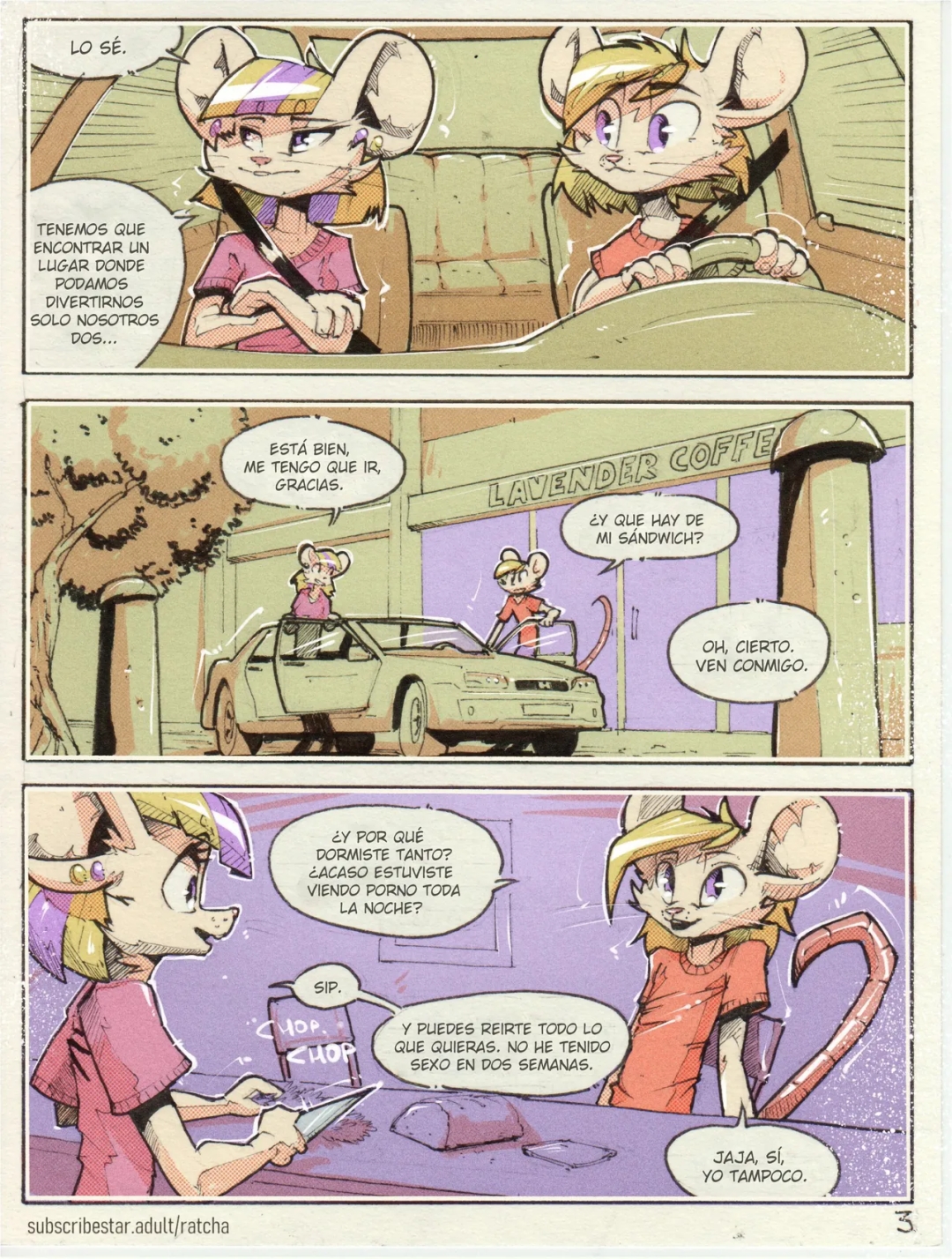 Comic Porno [Ratcha] Lavender Coffee (Furry Porn) (#3)