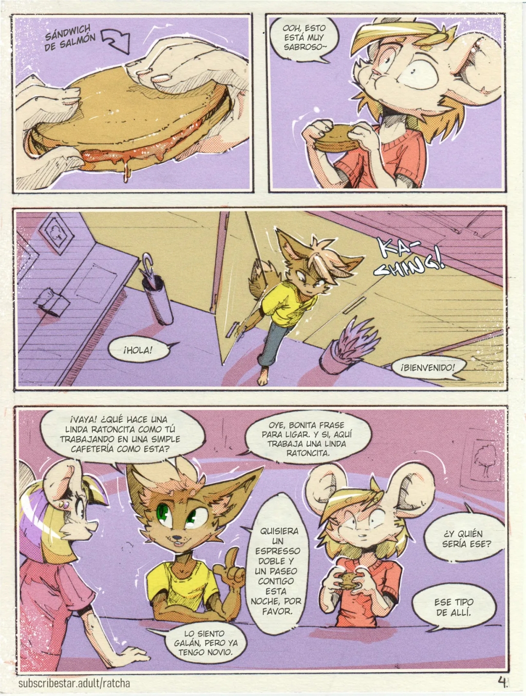 Comic Porno [Ratcha] Lavender Coffee (Furry Porn) (#4)