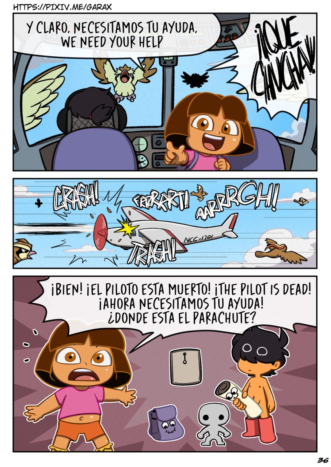 Comic Porno [Garabatoz] La Blue Laguna (Dora The Explorer) (#3)