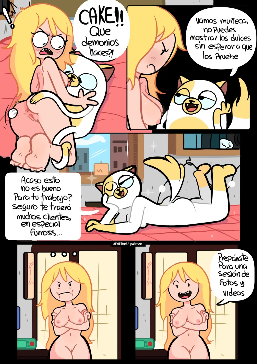 Comic Porno [ALWERart] Fionna Y Cake Un Nuevo Trabajo (Adventure Time) (#4)