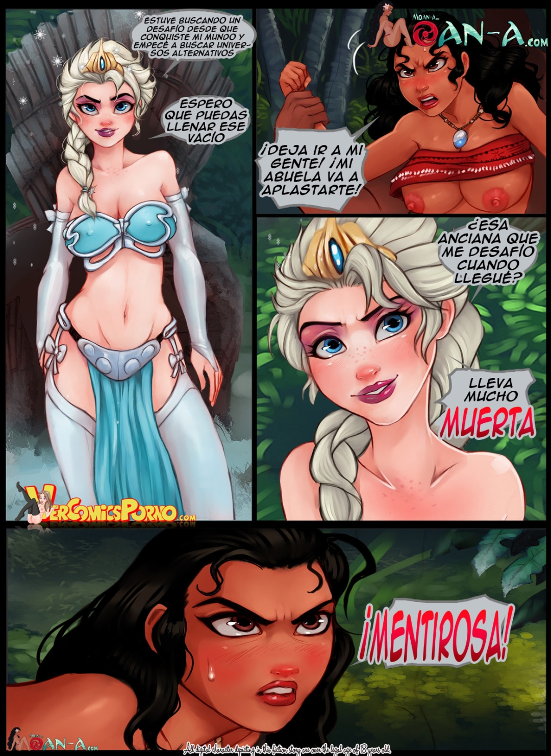 Comic Porno [Chesare] Moan-A - Moan 1 (Moana, Frozen) (#7)