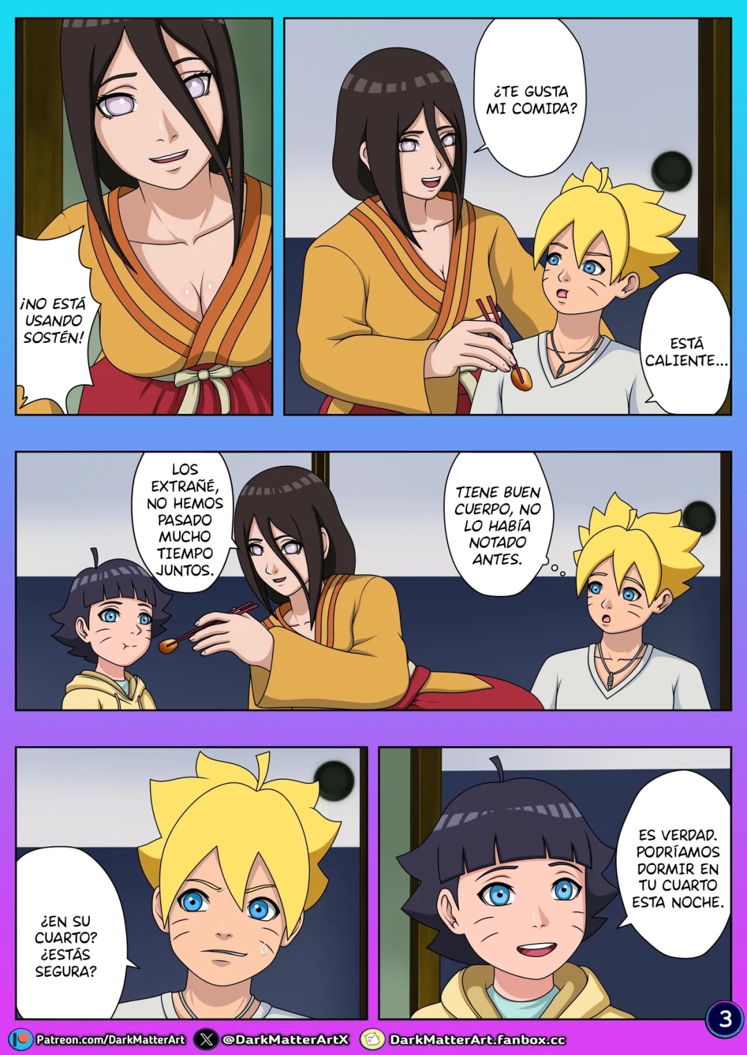 Comic Porno [DarkMatterArt] CONFUSION In BED Parte 2 (Boruto: Naruto Next Generations) (#4)