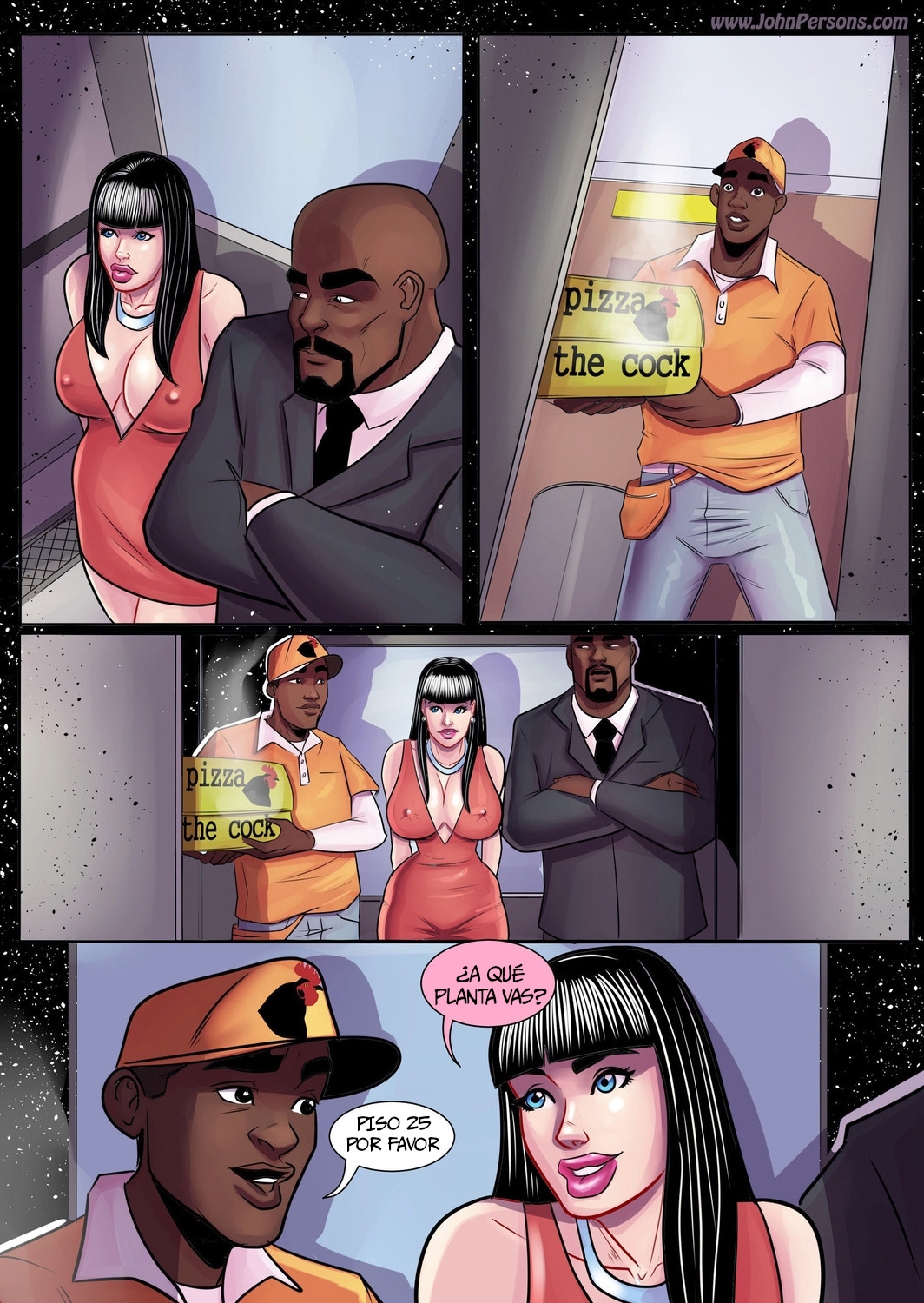 Comic Porno [John Persons] Luciana Fellini ELEVATOR (Comic Porn) (#3)