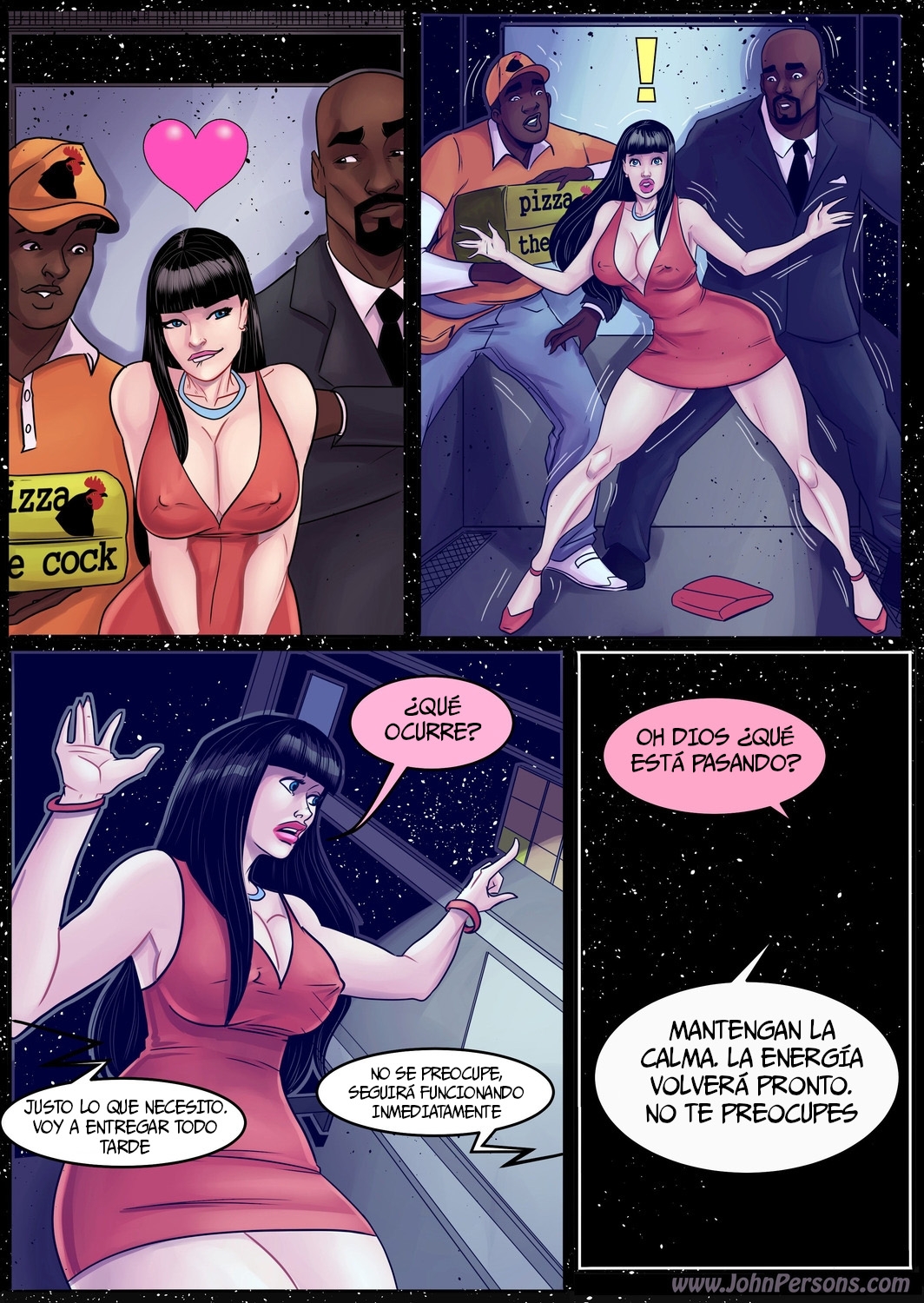 Comic Porno [John Persons] Luciana Fellini ELEVATOR (Comic Porn) (#4)