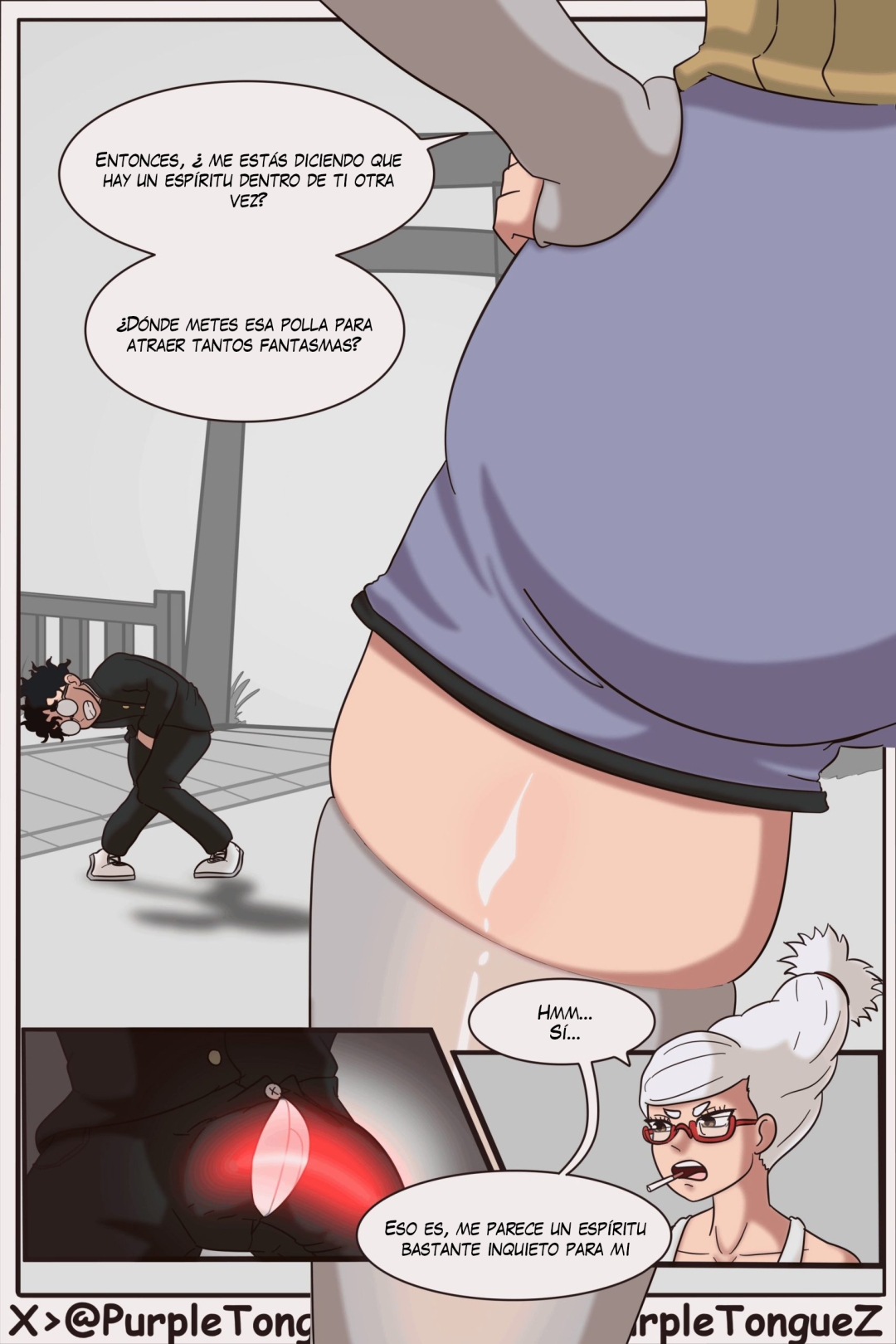 Comic Porno [PurpleTongueZ] A Ghost In My Pants: A Hilarious (Dandanda) (#4)