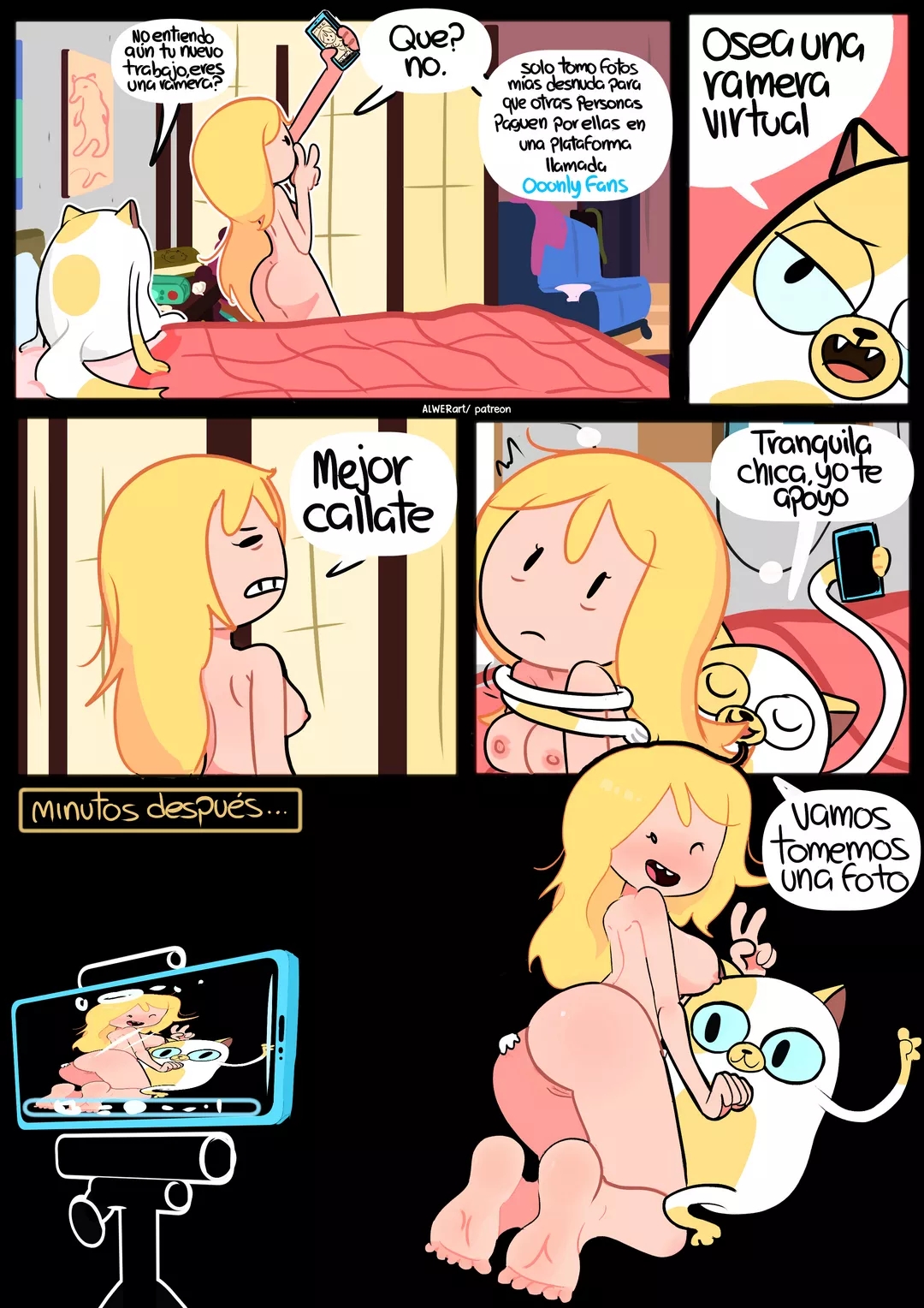Comic Porno Fionna Y Cake: Un Nuevo Trabajo - ALWERart (#3)