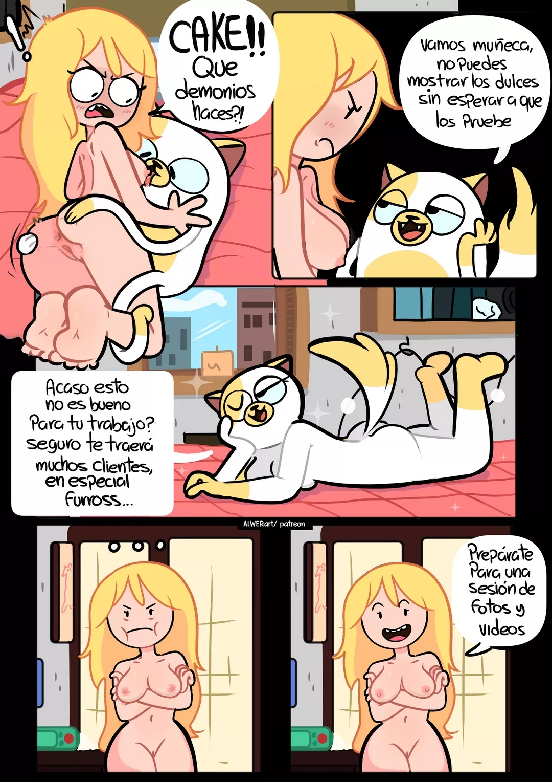 Comic Porno Fionna Y Cake: Un Nuevo Trabajo - ALWERart (#4)
