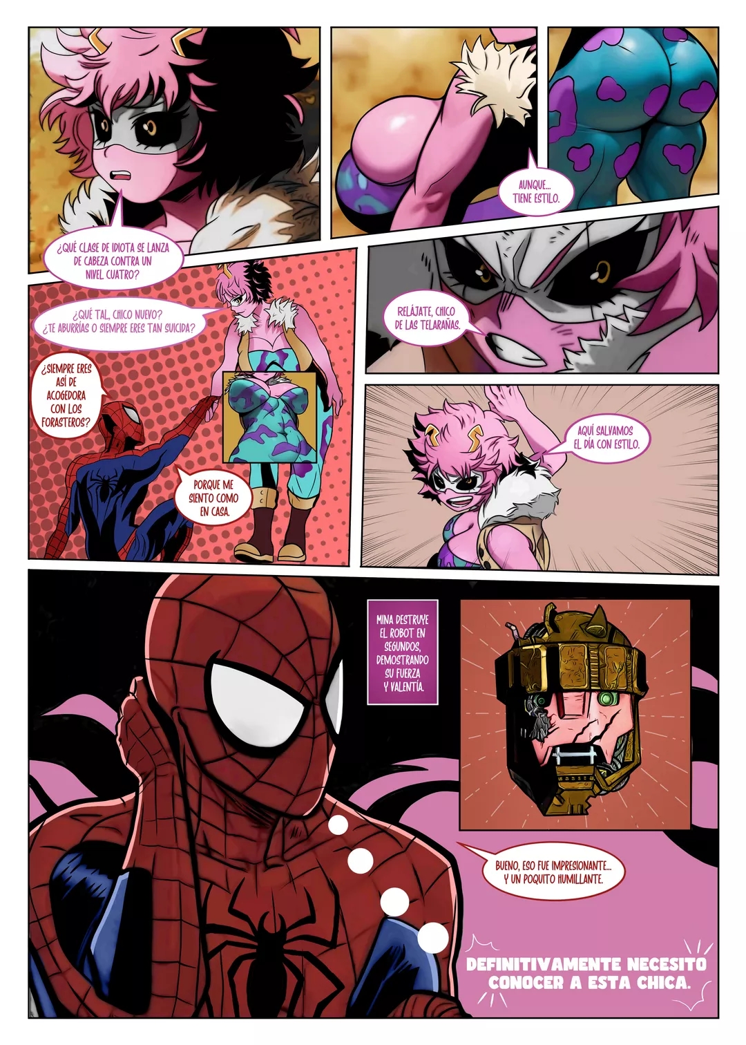 Comic Porno Mina Ashido X Spider-Man - Onirico (#4)