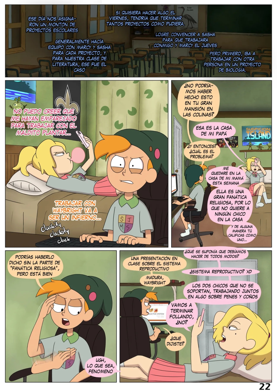 Comic Porno [Nocunoct] A Thin Line (Amphibia) (#4)