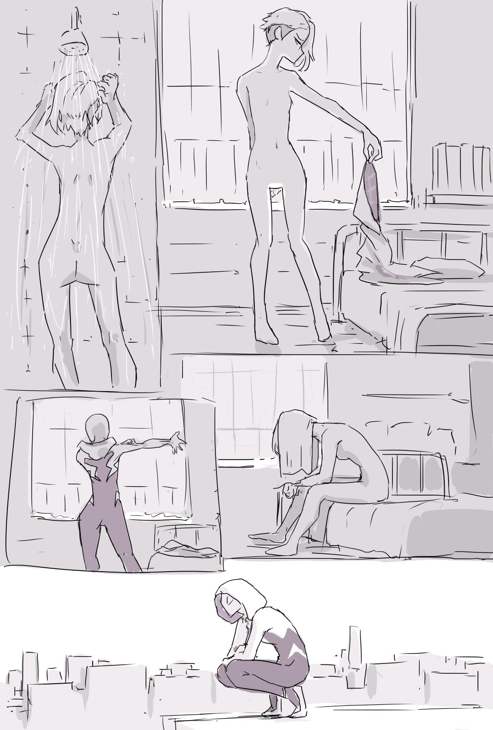 Comic Porno [Aporon] Impregnated Gwen (Spider-Man) (#6)