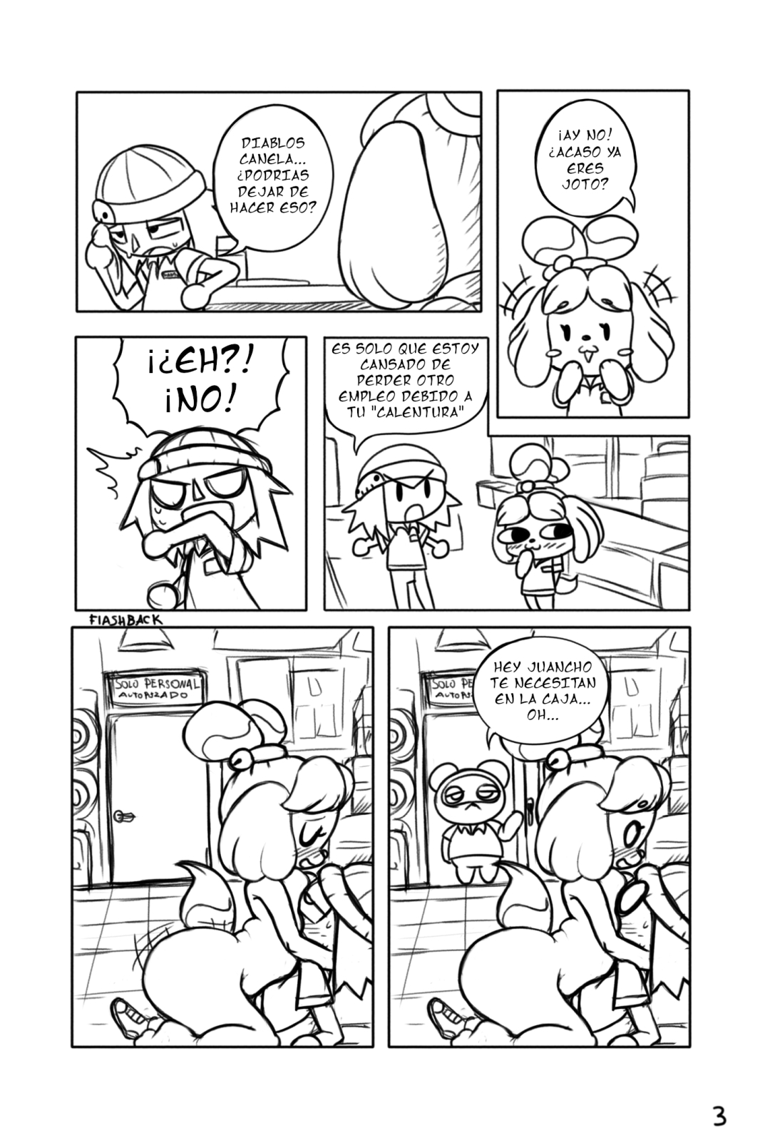 Comic Porno [Ichduhernz] Las Chambeadogas 1 (Animal Crossing) (#4)