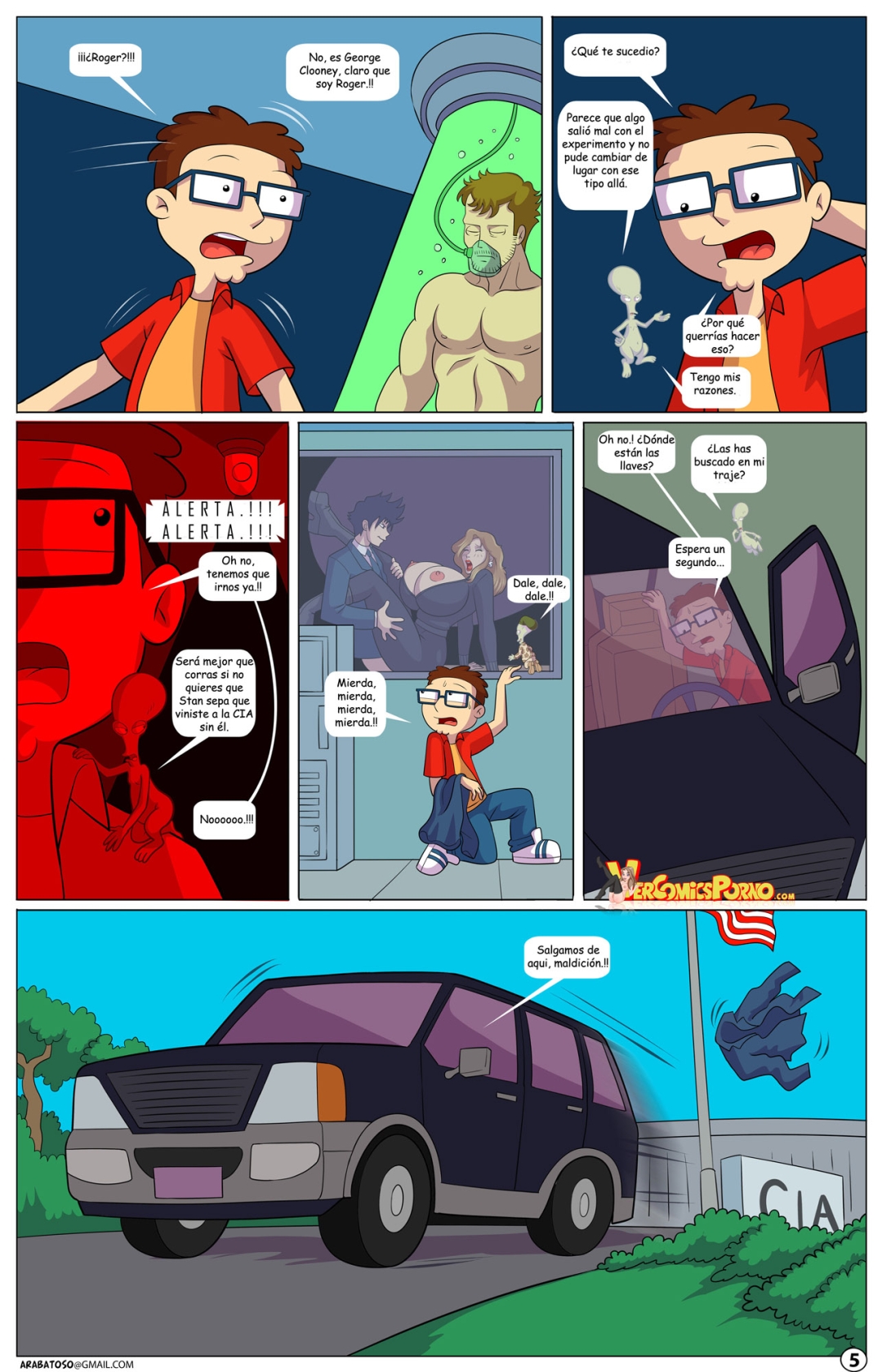 Comic Porno [Arabatos] The Tales Of An American Son 1 (American Dad) (#6)