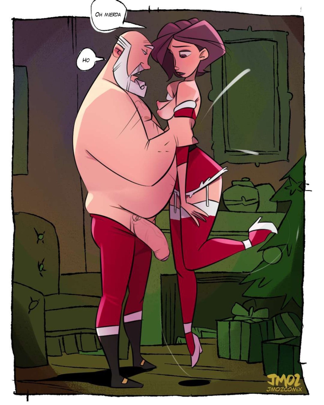 Comic Porno [Jmoz Comix] Monica Xmas Short (Comic Porn) (#5)