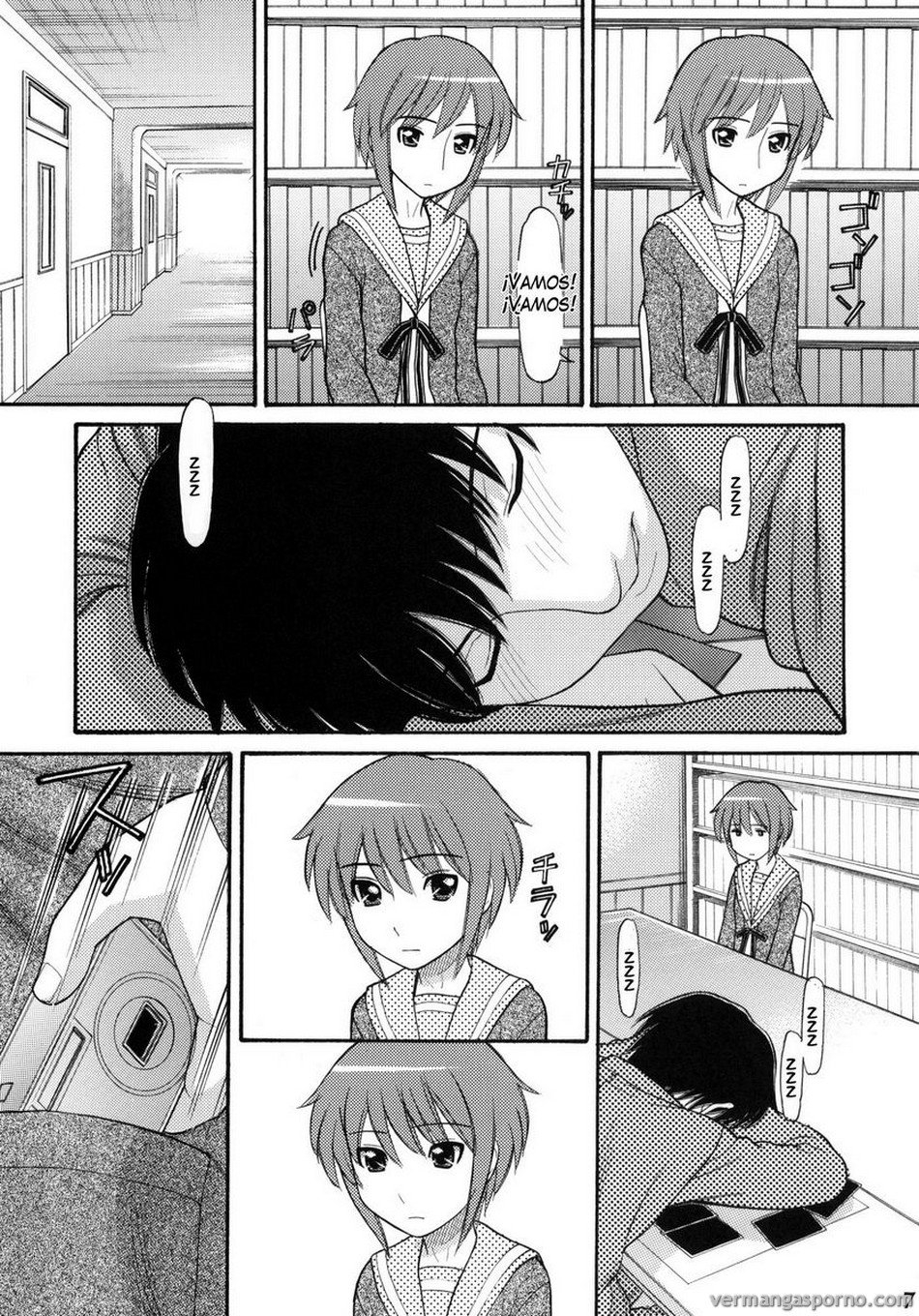 Comic Porno [Great Pimp Dou (Tanaka Ekisu)] Some Day In The YUKI.N (The Melancholy Of Suzumiya Haruhi) (#6)