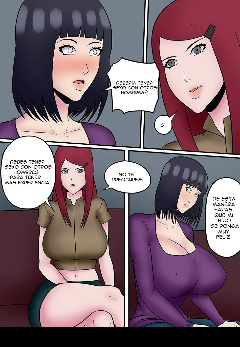 Comic Porno [Felsala] KUSHINA Helps HINATA (Naruto Shippuden) (#2)