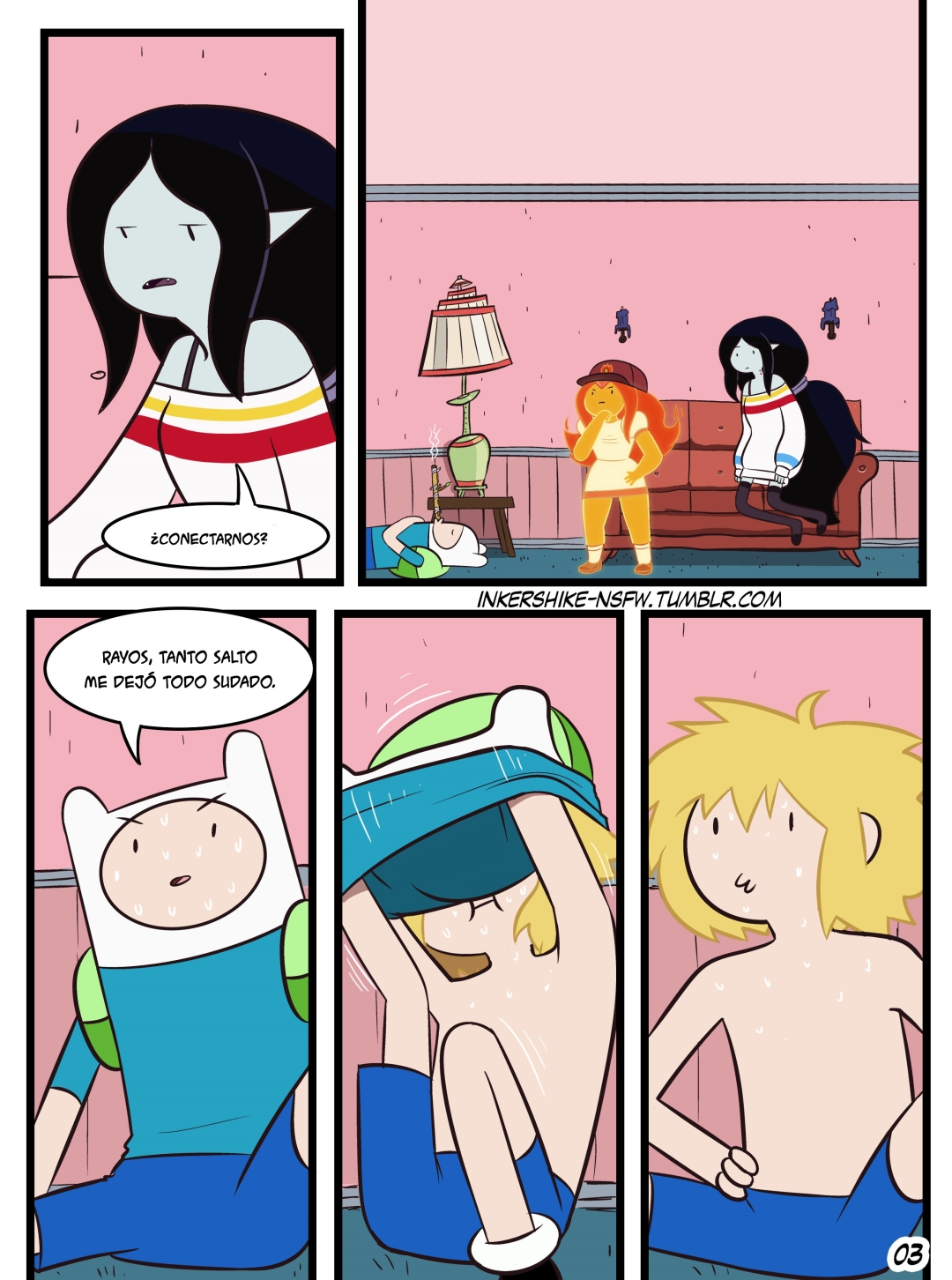 Comic Porno [Inker Shike] Practice With The Band (Adventure Time) (#3)