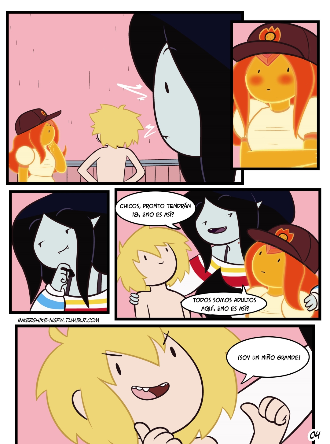 Comic Porno [Inker Shike] Practice With The Band (Adventure Time) (#4)