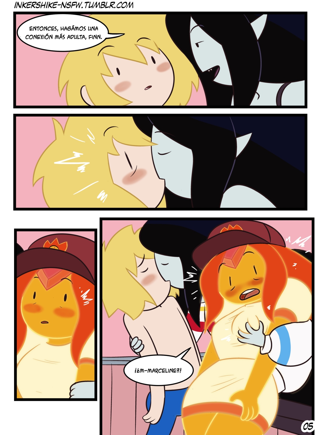 Comic Porno [Inker Shike] Practice With The Band (Adventure Time) (#5)