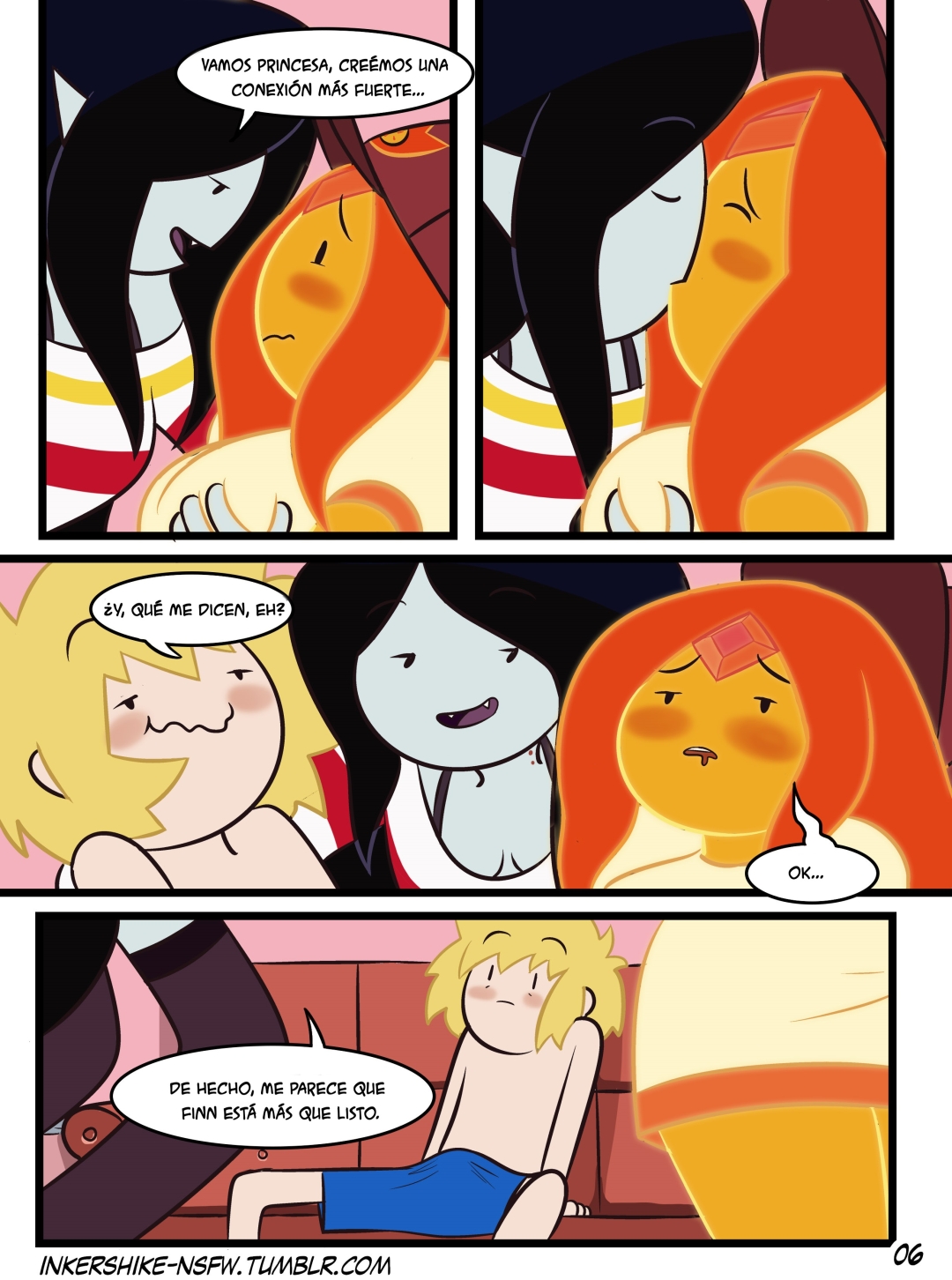 Comic Porno [Inker Shike] Practice With The Band (Adventure Time) (#6)