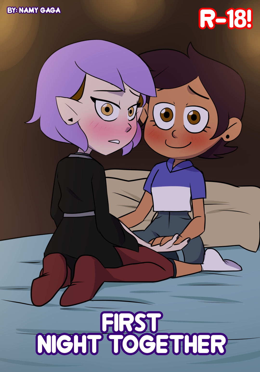 Comic Porno [Namy Gaga] First Night Together (The Owl House) Comics Porno en Español para Adultos (#1)