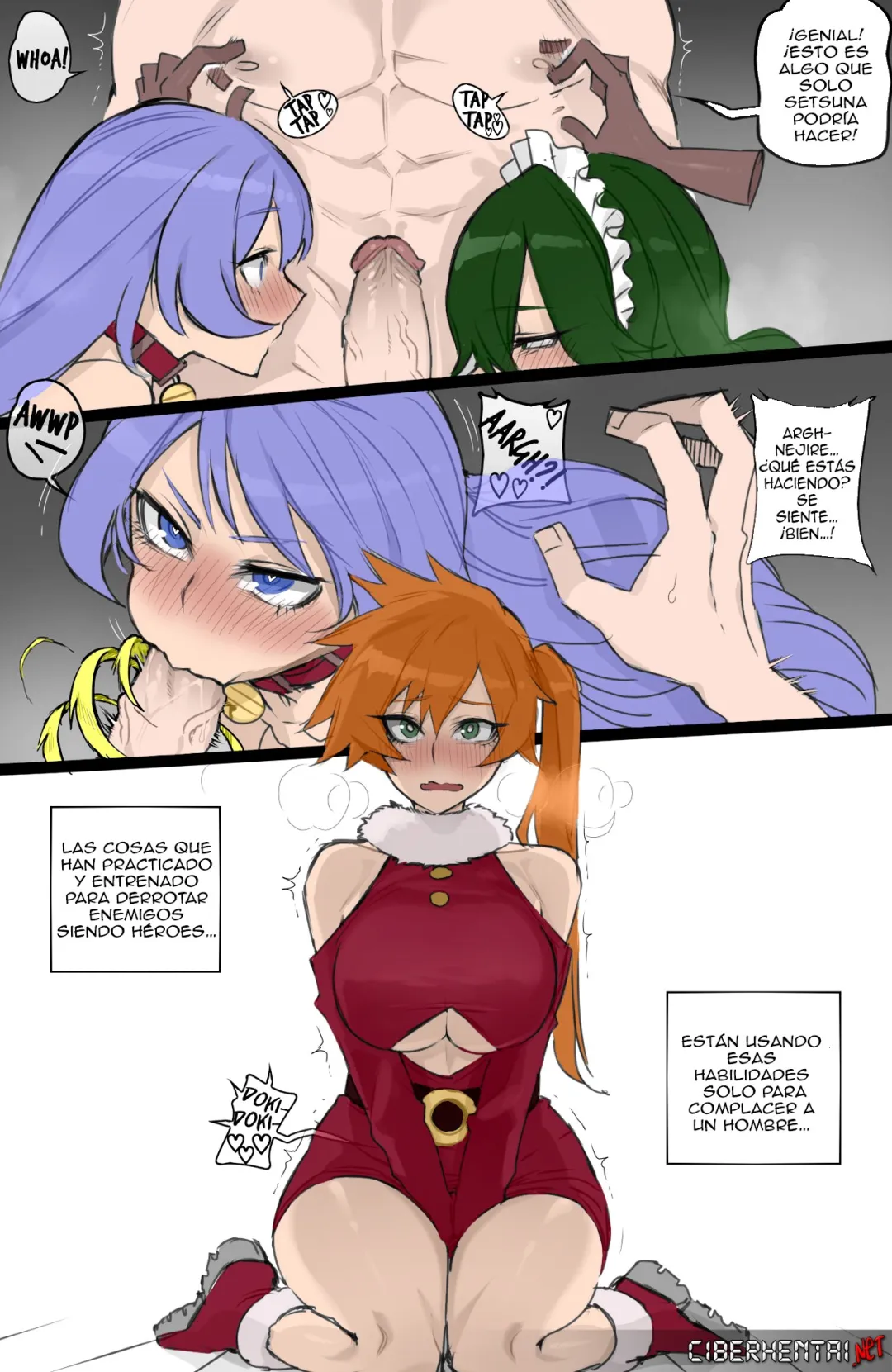Comic Porno de [ratatatat74] MY HERO Christmas HAREM [Colorized] (#8)