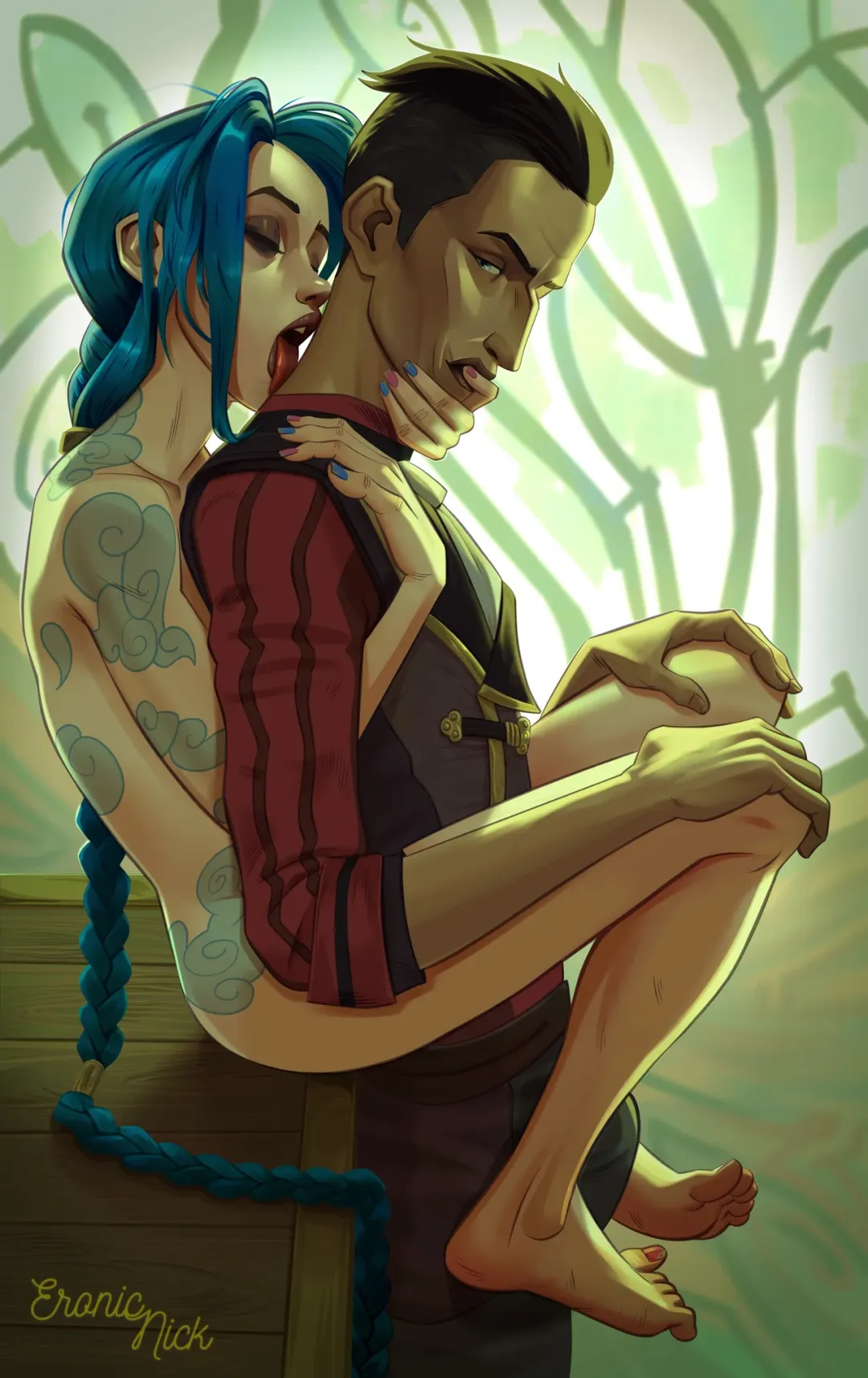 Comic Porno [NickEronic] Jinx & Silco (Arcane) Comics Porno en Español para Adultos (#1)