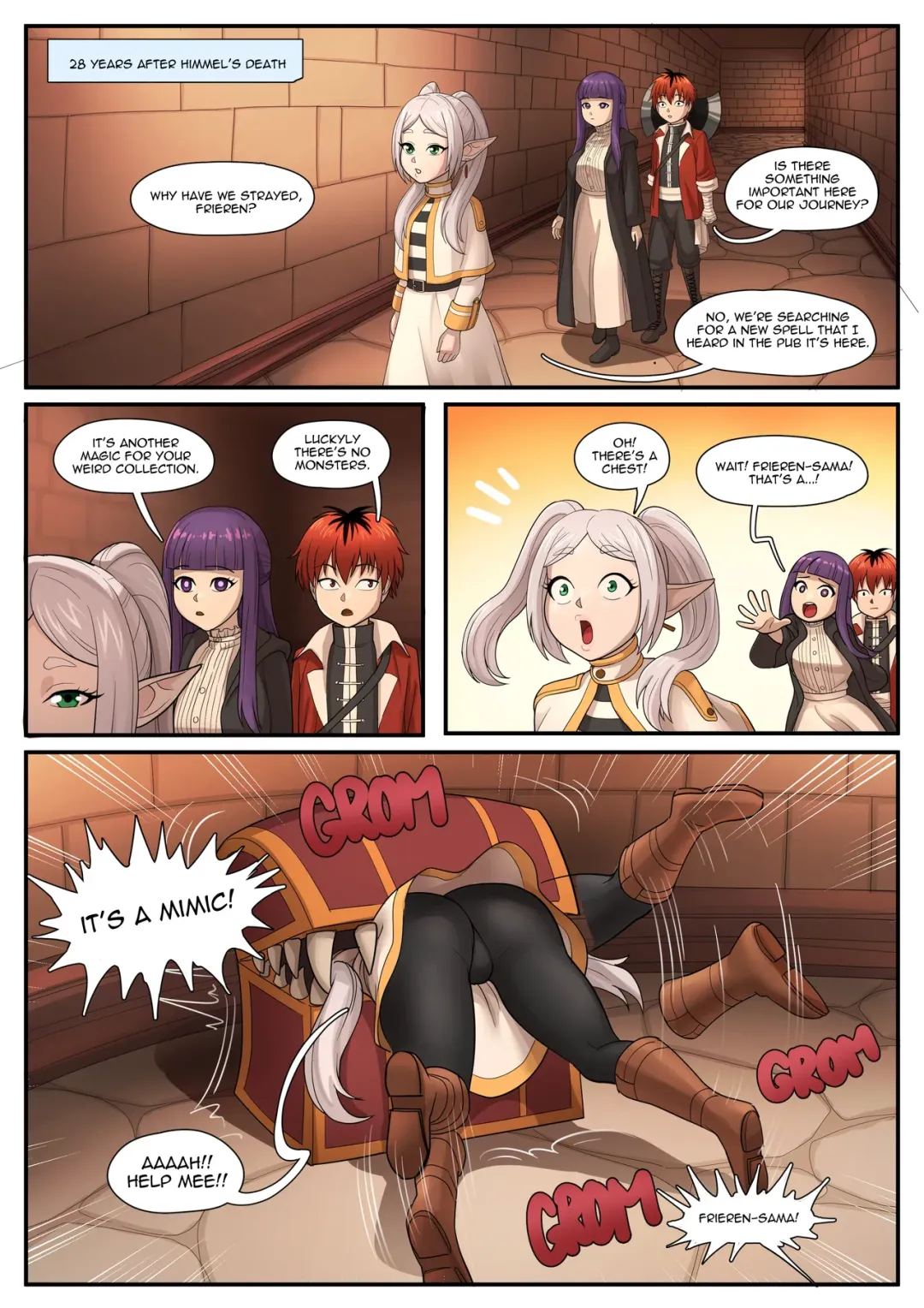 Comic Porno Frieren’s New Lewd Spell - Cuuki Comics Porno en Español para Adultos (#1)