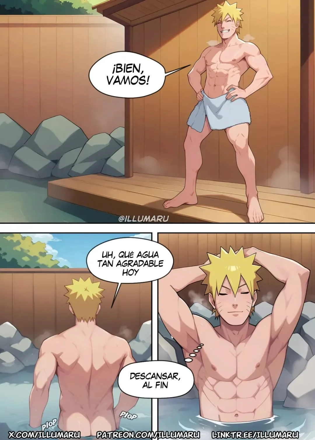 Comic Porno [Illumaru] VERY HOT Springs Parte 1 (Naruto Shippuden) (#4)