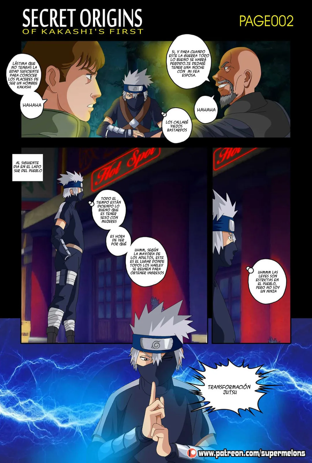 Comic Porno [Super Melons] Secret Origins Of KAKASHIS FIRST (Naruto) (#3)