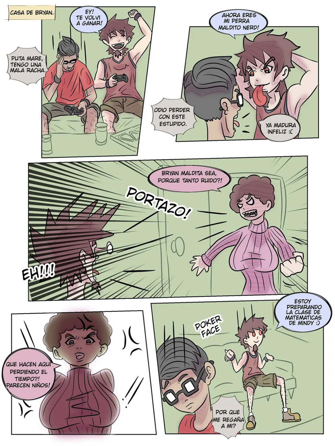 Comic Porno [Levfreakartist] MINDY 2 — Mi Nuevo Amigo Nerd (Comic Porn) (#4)