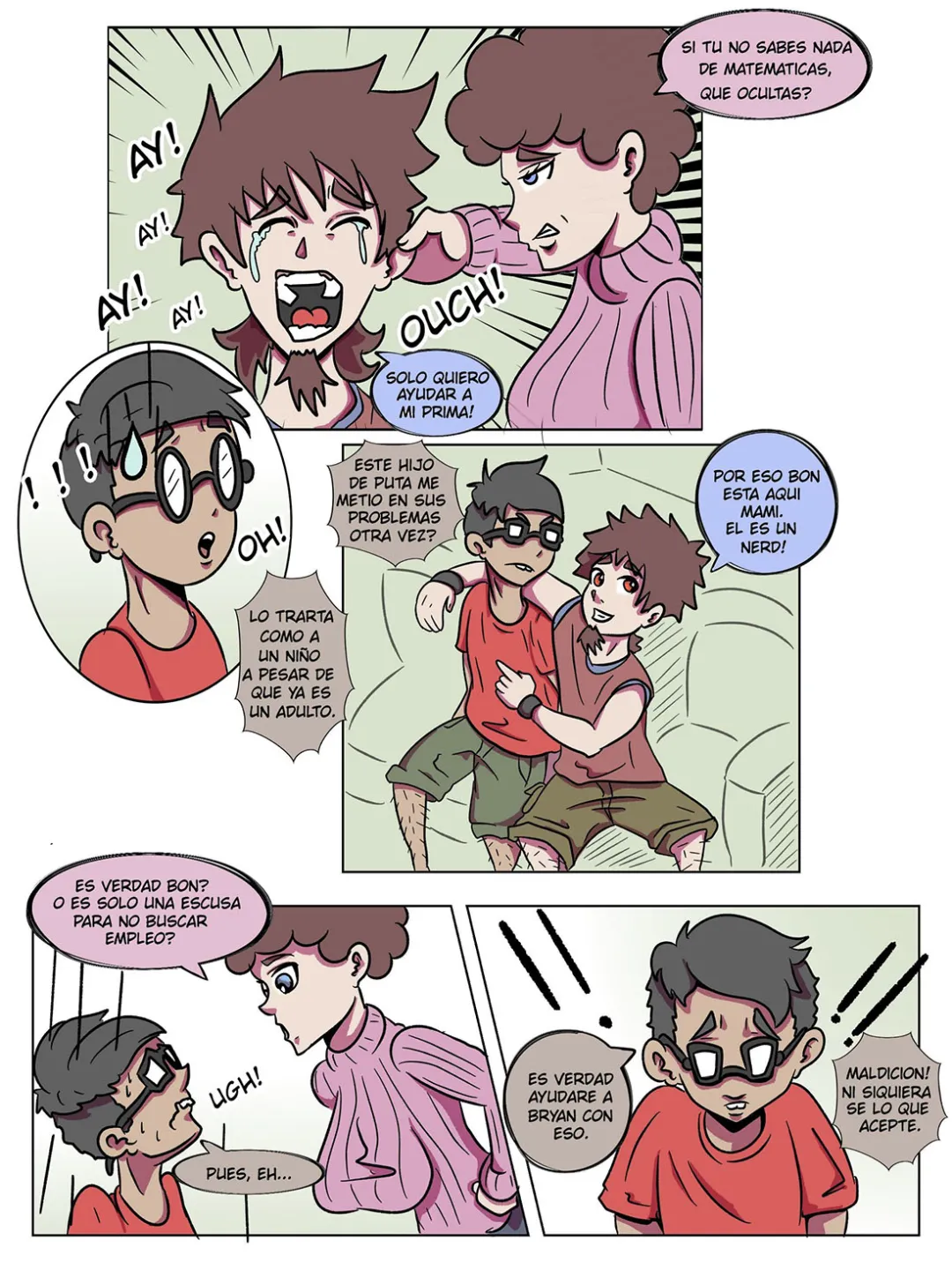 Comic Porno [Levfreakartist] MINDY 2 — Mi Nuevo Amigo Nerd (Comic Porn) (#5)