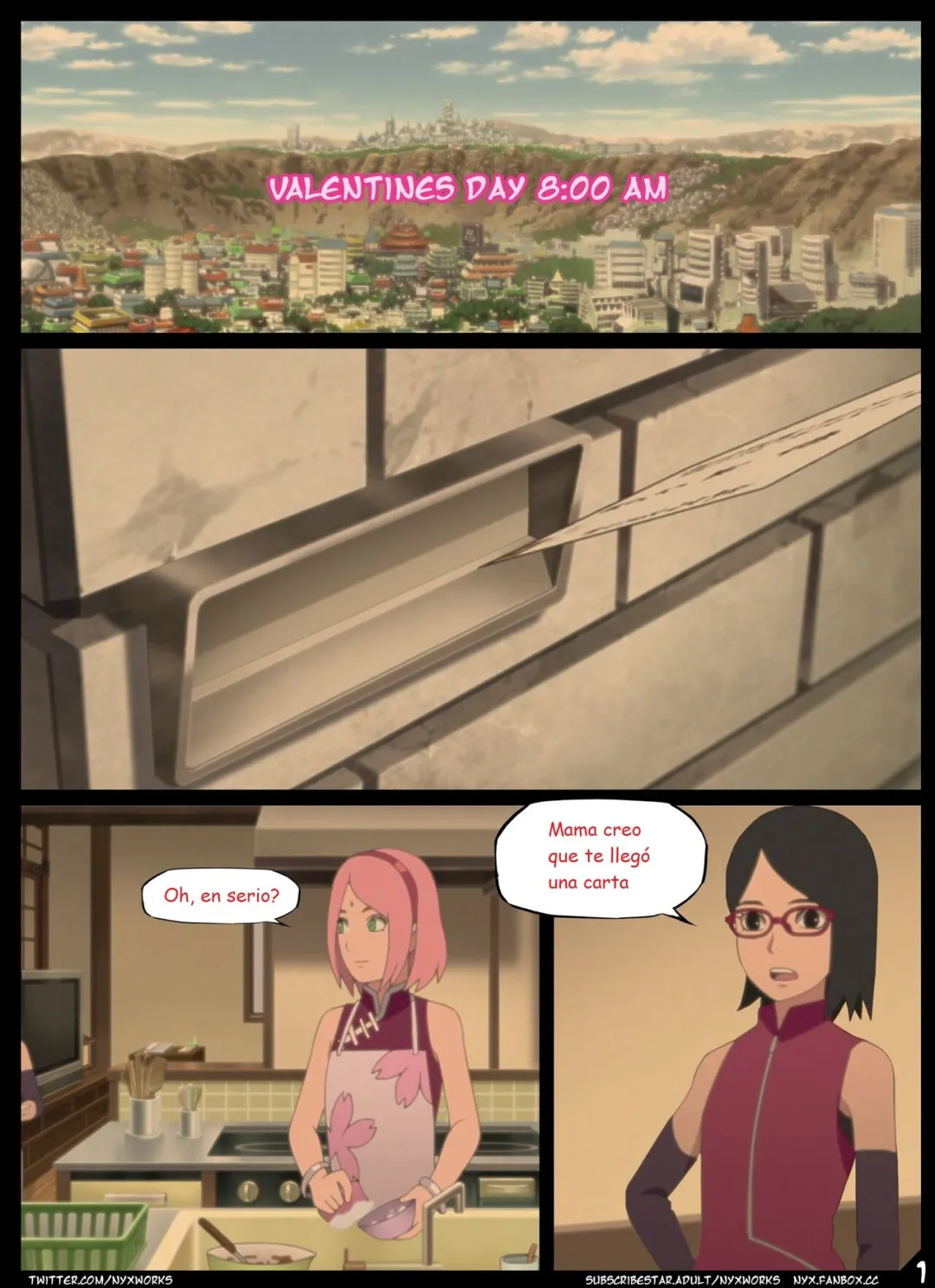 Comic Porno [Nyx] VALENTINES Day With SAKURA (Naruto Shippuden) (#2)