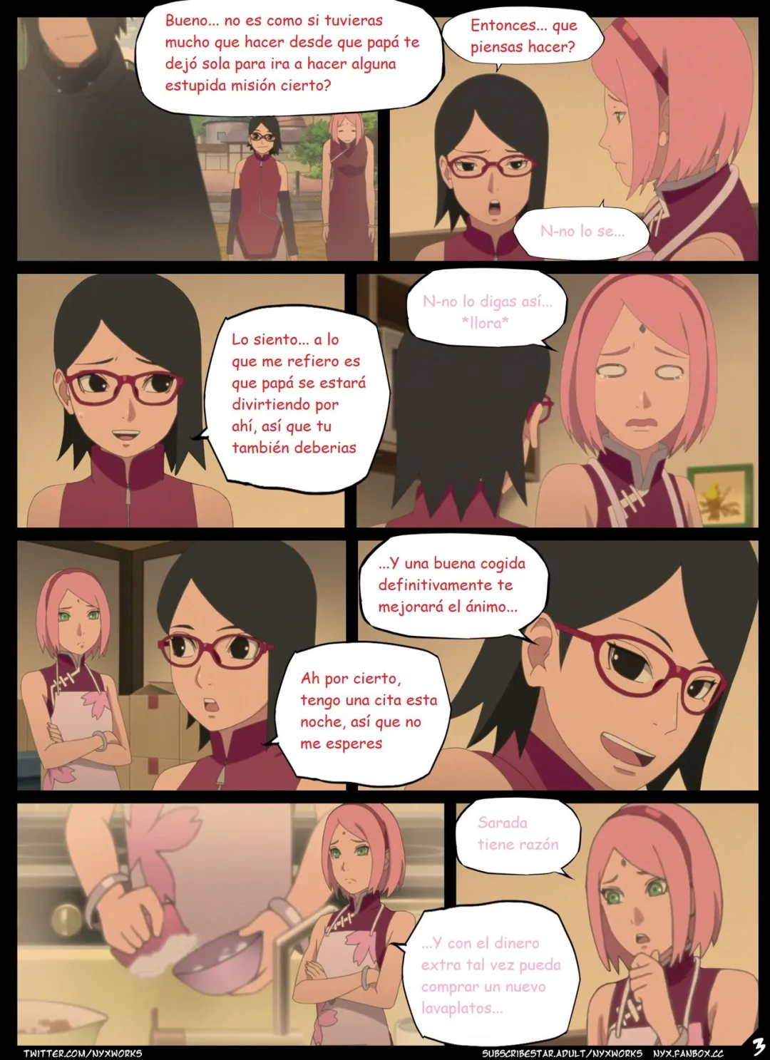 Comic Porno [Nyx] VALENTINES Day With SAKURA (Naruto Shippuden) (#4)