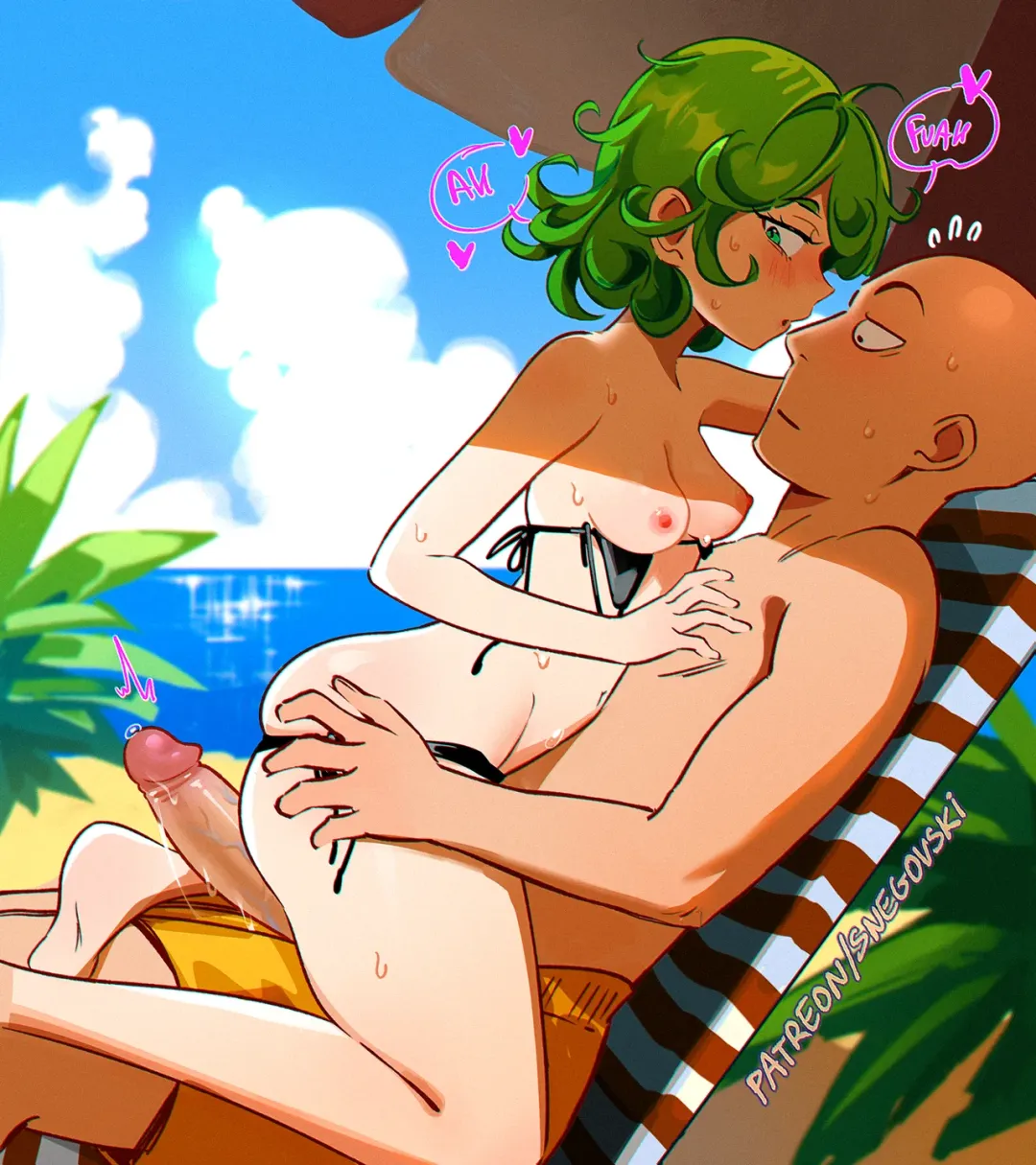 Comic Porno [Snegovski] Tatsu’s Beach (One-Punch Man) (#4)
