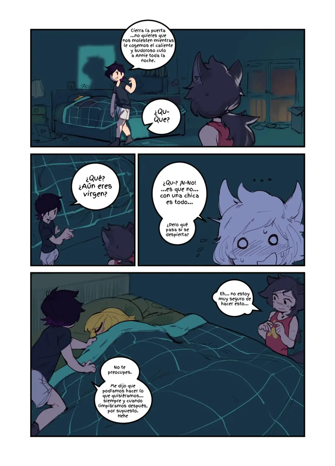 Comic Porno [GreasyMeta] Annies Super Duper X2 SLEEP-OVER (Comic Porn) (#4)