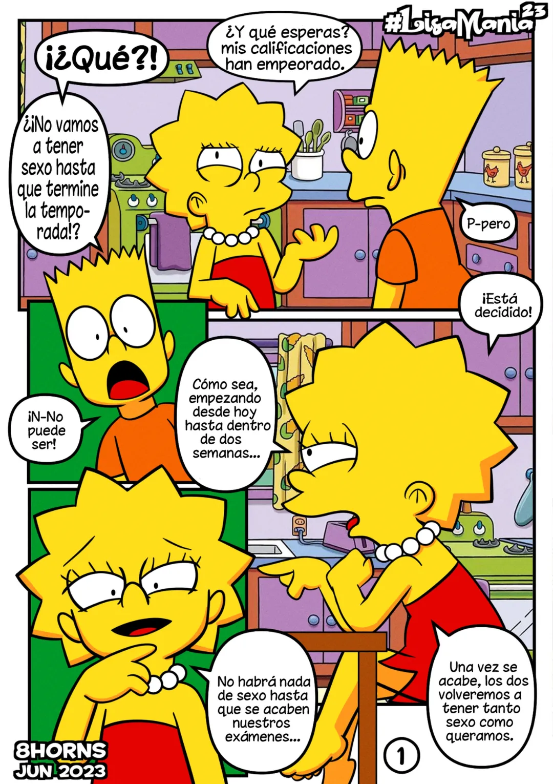 Comic Porno [8Horns] Having XXX With The One I Love. LisaMania 2023 (The Simpsons) (#5)