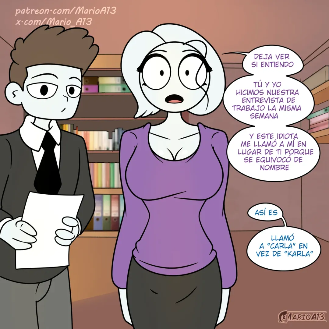 Comic Porno [MarioA13] Carla En La Oficina De Karla (#2)