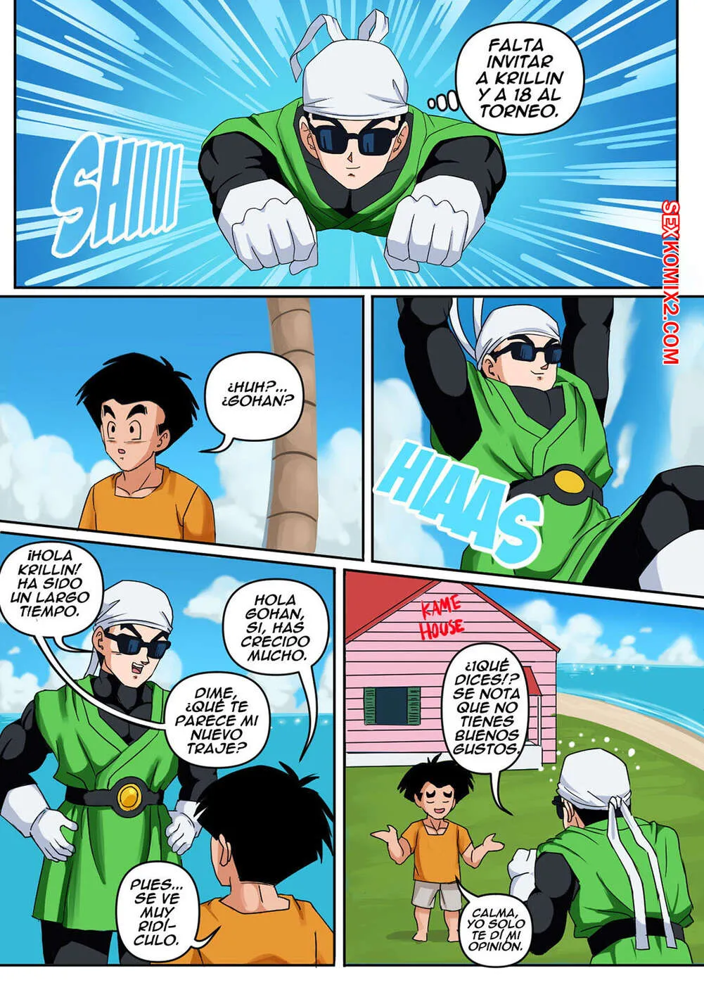 Comic Porno ANDROID 18 Y GOHAN. Parte 1. Pink Pawg. (#4)