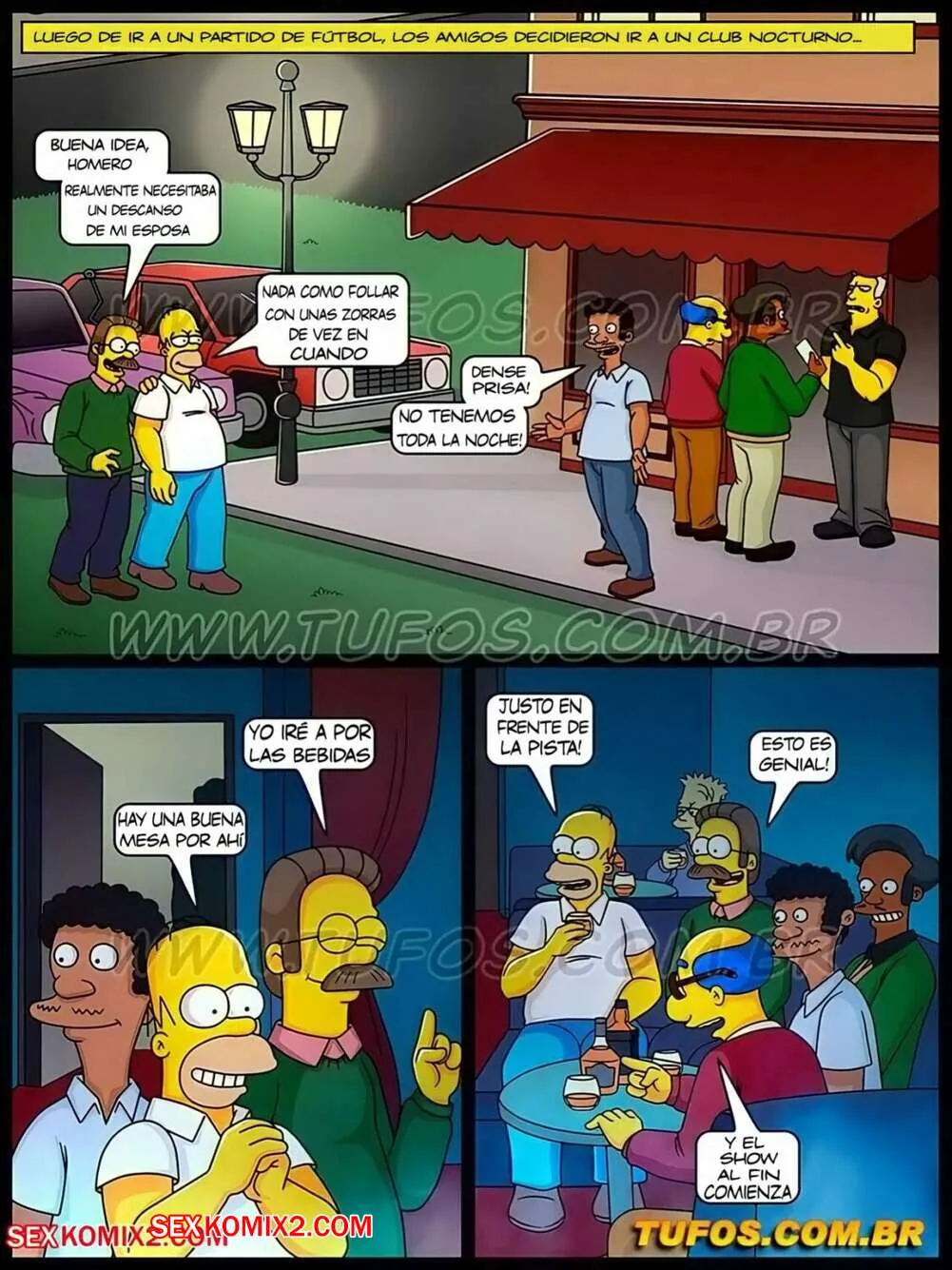 Comic Porno Os Simptoons 40. Una Noche Muy Loca (#2)