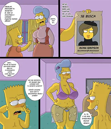 Comic Porno de [Marecattus] El SECRETO De MONA (The Simpsons) (#1)
