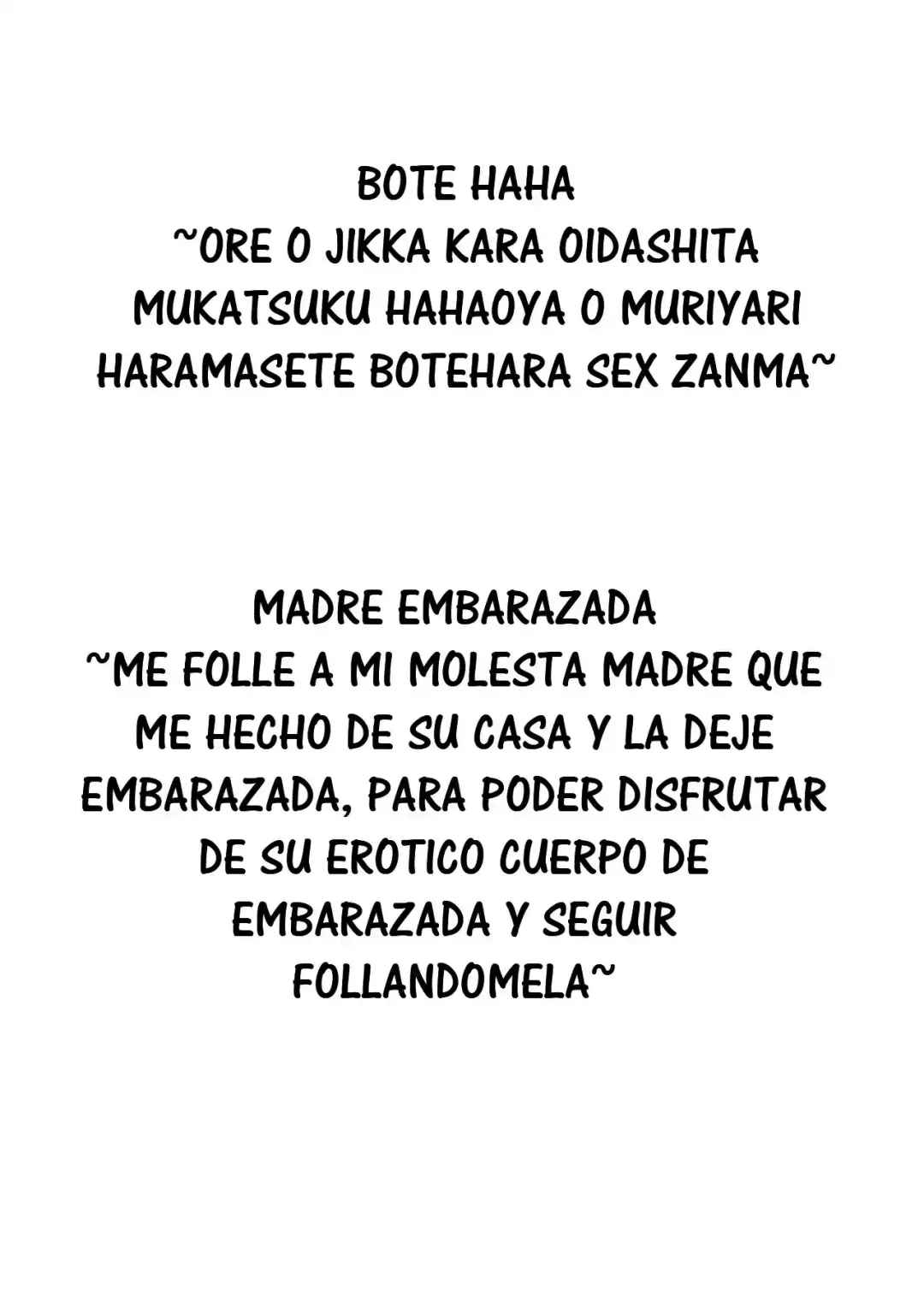 Comic Porno Madre Embarazada: Force A La Irritante Madre Que Me Echo De Casa A Quedar Embarazada Y Tener Sexo Desenfrenado - Sakai (#2)
