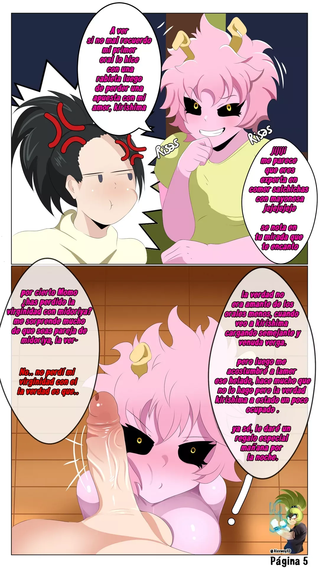 Comic Porno My Harem Academia - AlexweyXD (#6)