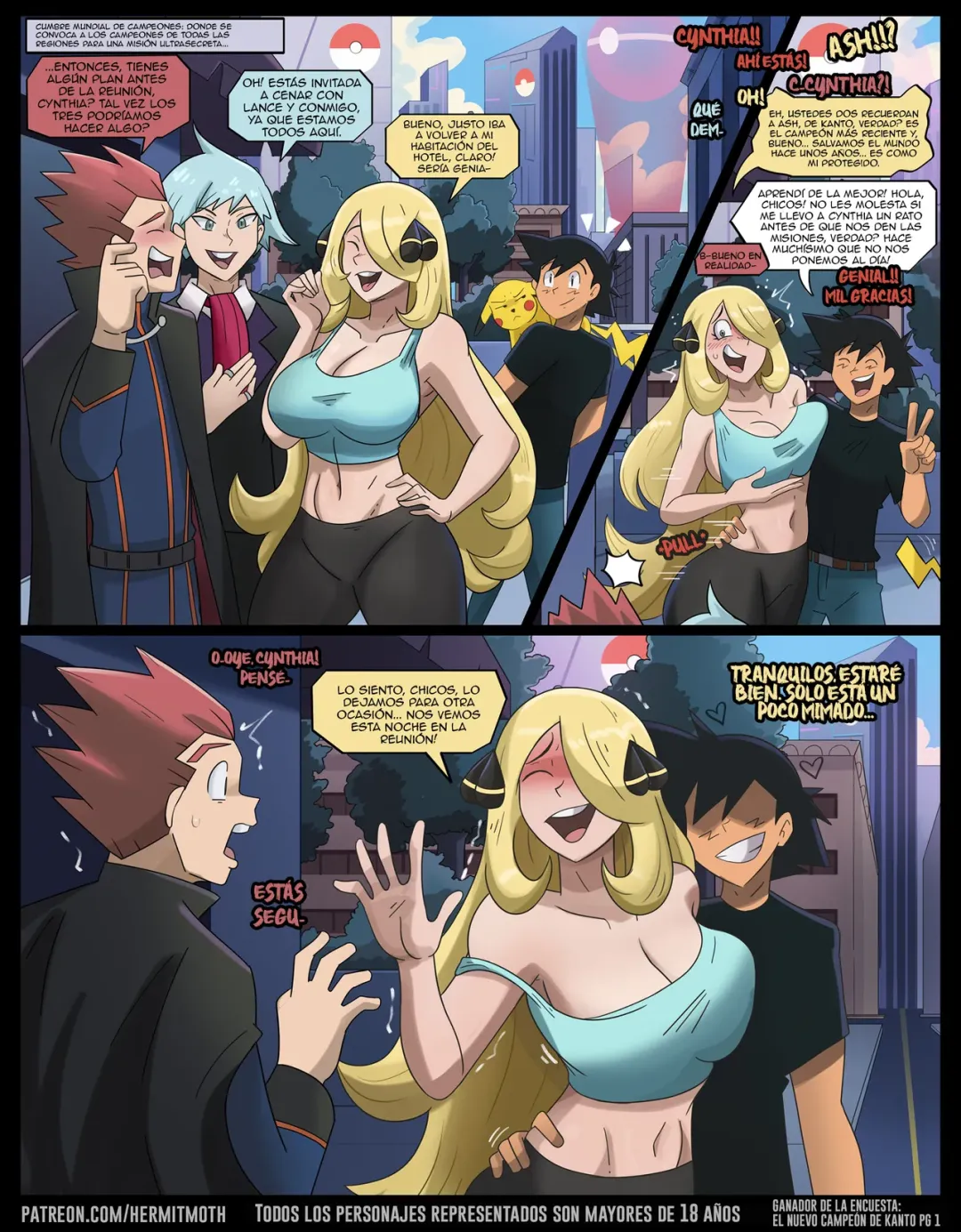 Comic Porno de [Hermit Moth] Kanto’s New Champion (Pokemon) (#1)